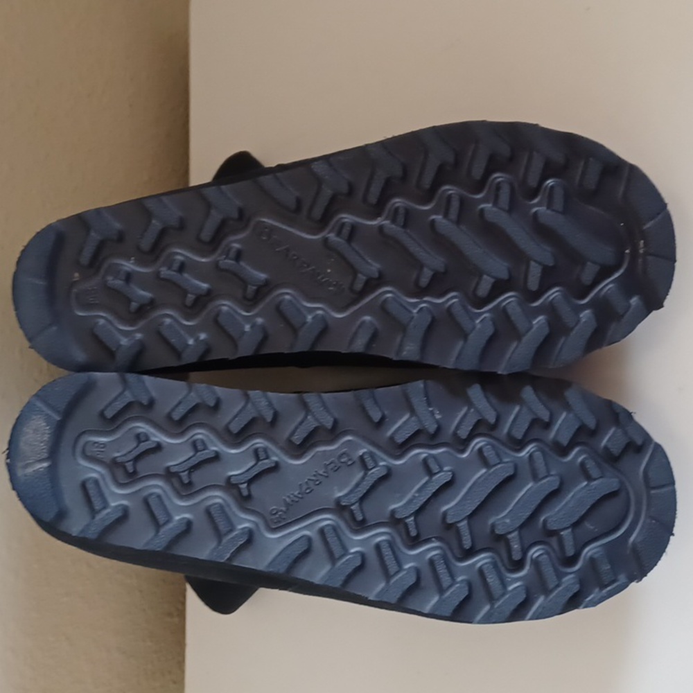 BearPaw Navy Suede Side Zip Ankle Boots - Picture 8 of 10